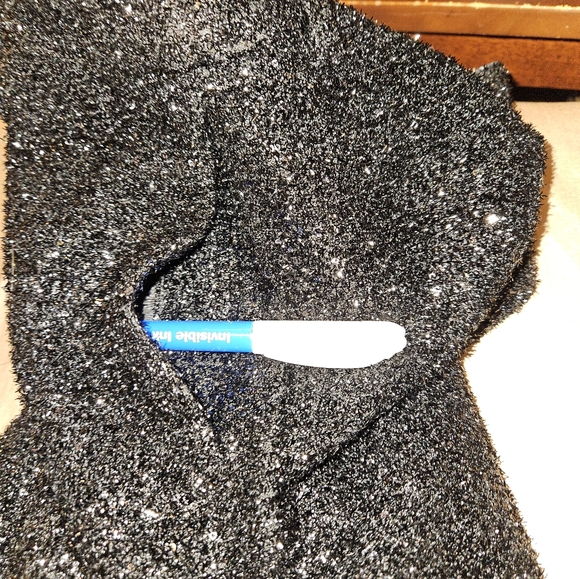 Express Black Sparkly Trouser Shorts Size 0 NWT! (about 26 inch waist) - Picture 7 of 7